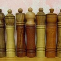 Portauncinetti in legno tornito a mano