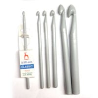 Uncinetto pony cm15, plastica grigioperla, dal 5,5 al 15