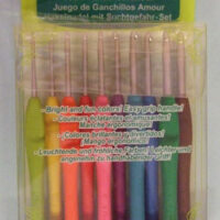 Set 10 uncinetti amour, clover 3672