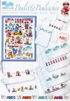 Lindner's  kreuzstiche  n°069  pauli & paulinchen con alfabeto