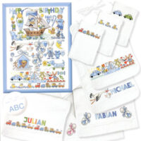 Lindner's  kreuzstiche n°049   geburt junge/disegni per bambini
