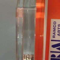 Sottobicchiere e fermacarte, cornice in plastica esagonale cm 10,8