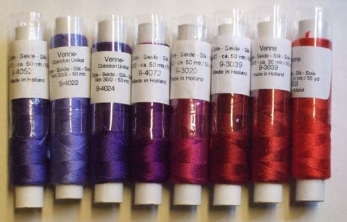 Seta venne nm30/2 colorata