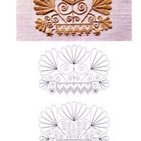 Schwalm crown, luzine happel