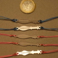 Bracciale con fusello colorato