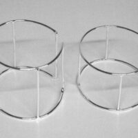 Bracciale in bronzo argentato e rodiato, nichel free