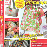 Magic patch n°109, le quilting machine en pas a pas