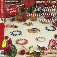 Le quilt miniature brode'