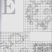 Realce letras para bordar 430