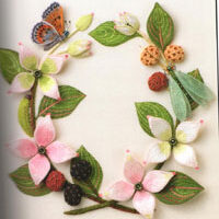 Stumpwork butterfly and moths