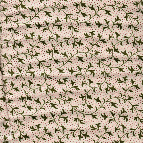 "midnight clear" by 3 sisters for moda, puntini rossi e rametti vendita a multipli di cm 50