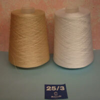 Cotone reter-fil egitto 25/3 perlato, bianco o ecru'