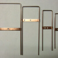 4 forcelle  di metallo da 2,5-4-6,5-8 cm