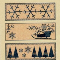 Sleigh bell trio, landry basket quilt