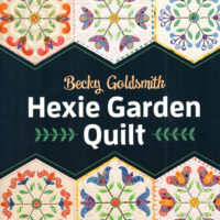 Hexie garden quilt, becky goldsmith