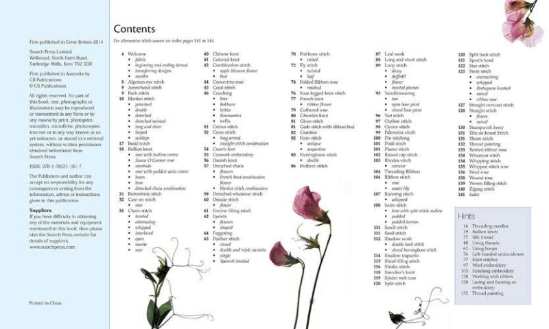 A-z of embroidered stitches