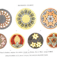 Broderie colbert,  Editions Inedite-Dillmont
