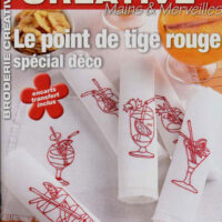 Broderie creative 69, les point de tige , special deco'