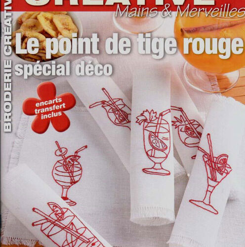 Broderie creative 69, les point de tige , special deco'