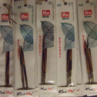 Knit pro prym, punte corte in legno cm 9 per ferri circolari