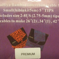 Hiyahiya small 4″ bamboo interchangeable set standard (7 punte/ 4 cavi)