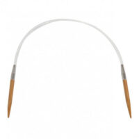 Hiyahiya  bamboo 9", ferri circolari cm 23, punte bamboo