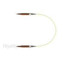 Hiyahiya  bamboo 9", ferri circolari cm 23, punte bamboo
