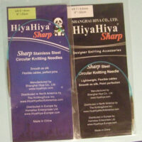 Hiyahiya  sharp 9", ferri circolari cm 23, punte acciaio sottili