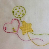 Lenzuolino per culla 100% cotone, cuore e stelle