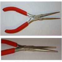 Pinzetta mezzo tonda con punta lunga, mini rayher cm 15