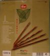 Kit 6 gioco ferri doppia punta in legno multicolor natural cm 20, knit pro prym 223805
