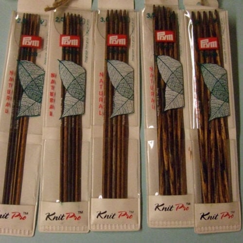 Ferri doppia punta in legno multicolor natural cm 15, prym 223124