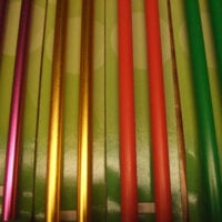 Ferri da maglia colorati , in alluminio e plastica da cm 40, 2 ferri pony