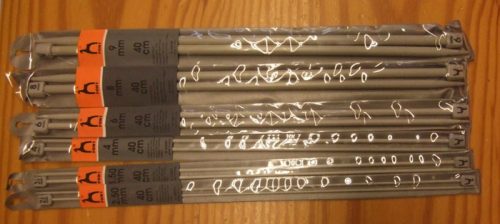 Ferri da maglia, in alluminio e plastica cm 40, 2 ferri pony - immagine 2