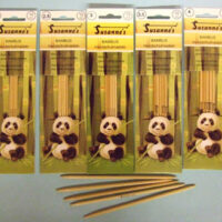 Ferri per guanti in  bamboo cm 15, 5 ferri doppia punta