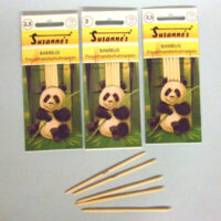 Ferri per guanti in  bamboo cm 10, 5 ferri doppia punta