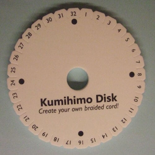 Jolly/ 4 dischi kumihimo: 2 tondi cm 15 h 20mm + 1 tondo da 11 cm + 1 quadrato cm 15