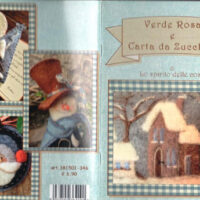 Verde rosa e carta da zucchero