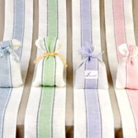 Nastro tubolare per sacchetti 100% lino (11 fili) bianco e lavanda vendita a multipli di 50 cm