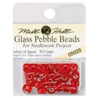 Mill hill glass pebble beads, vetro lucida mm 5,5