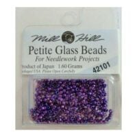 Mill hill petit glass beads, vetro lucido mm 1,5