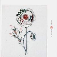 Whitework with colour, trish burr