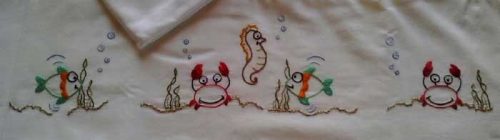 Lenzuolino per lettino 100% cotone, in fondo al mar... - immagine 9