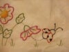 Lenzuolino per lettino 100% cotone, da ricamare ape e coccinella - immagine 4