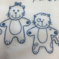 Lenzuolino per lettino 100% cotone, gattini