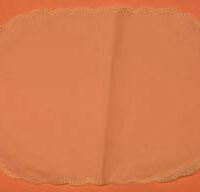 Ovale con bordo ondulato 31 x 20, cotone