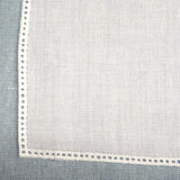 Runc35a Fazzolettino quadrato con bordo liscio lato cm 25,5