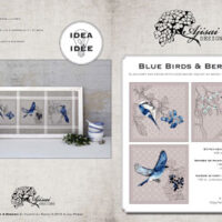 Blue birds and berries, aijsai designs