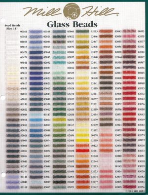 Mill hill small bugle beads, perline a tubino mm 6 x 2,5