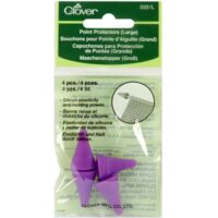 4 proteggi punte viola per 2 paia di ferri clover 333/l